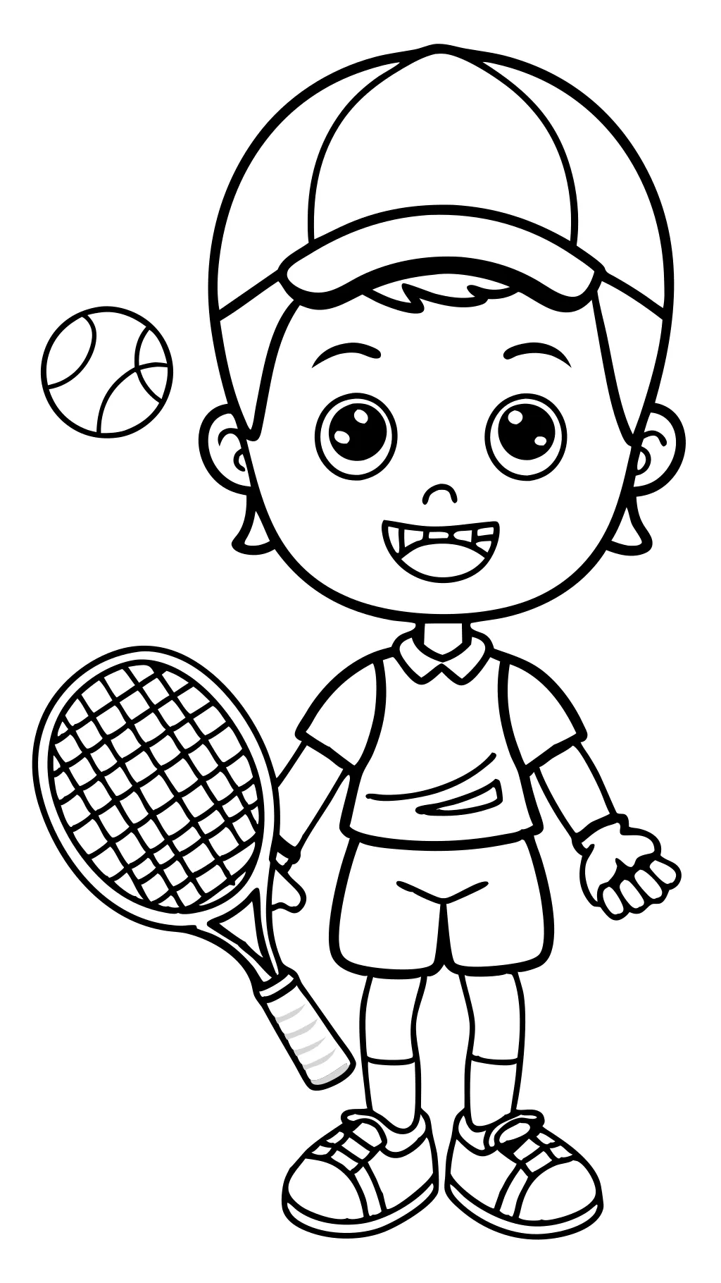 coloring pages of tennis